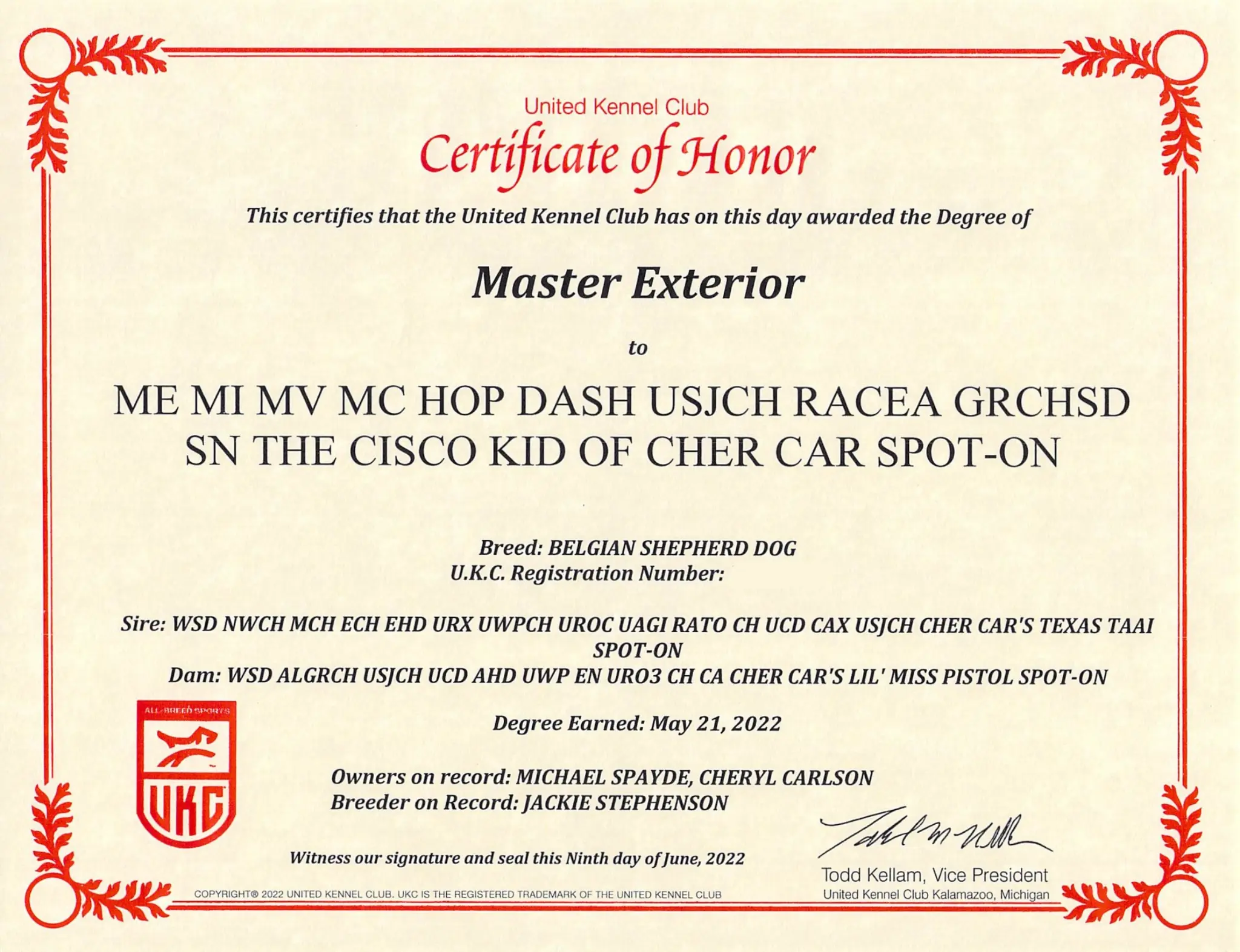 Master Exterior (ME)